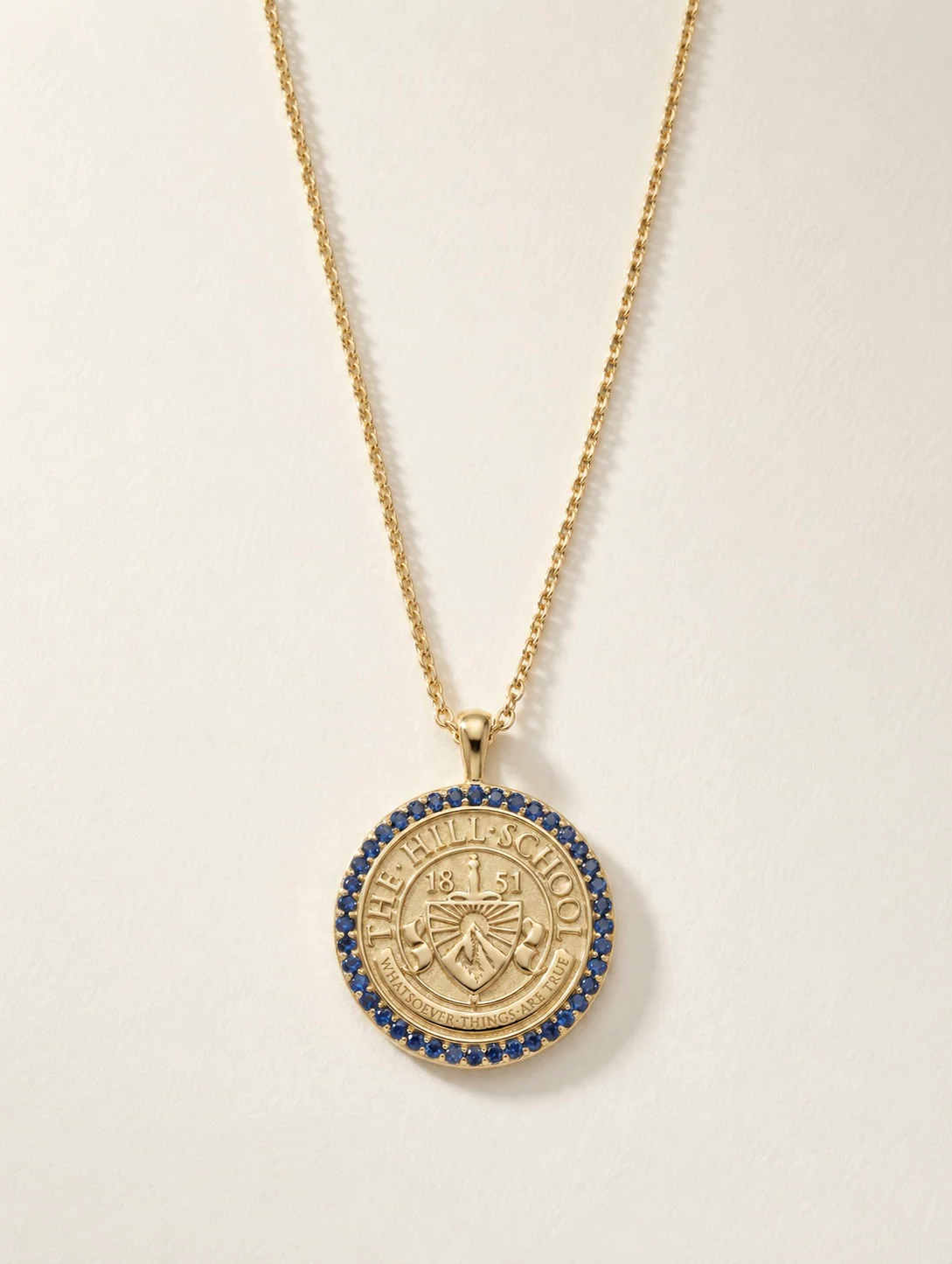 Hill seal medallion necklace