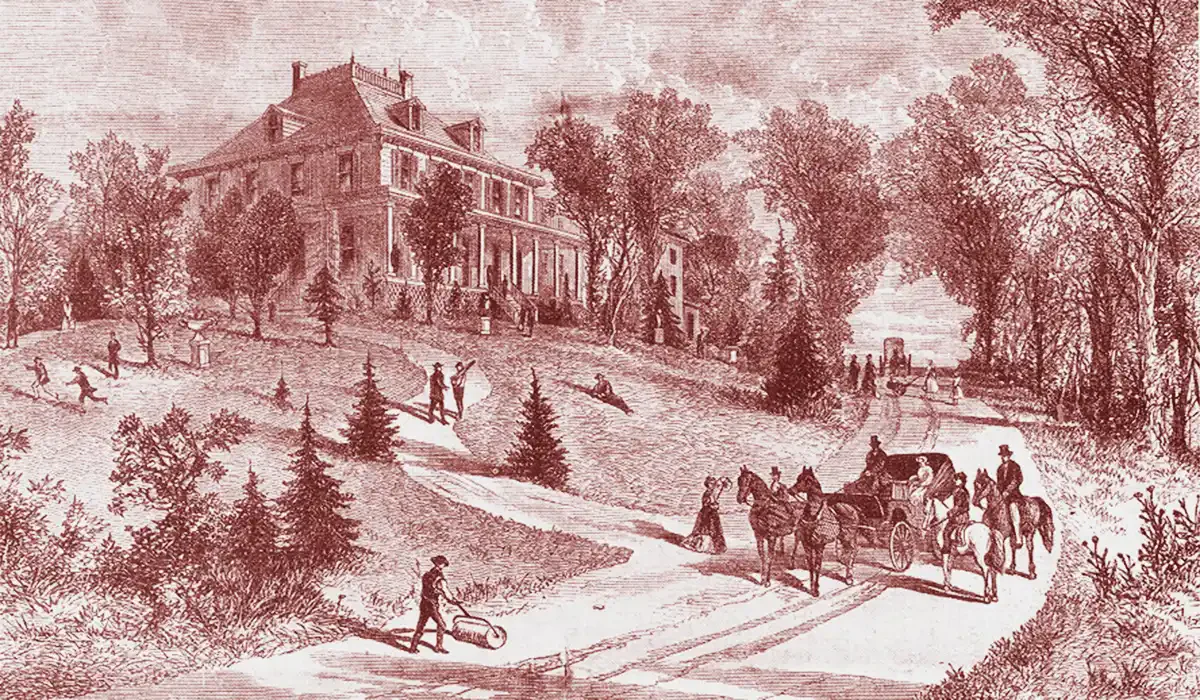 Historic Meigs House at The Hill School in 1874
