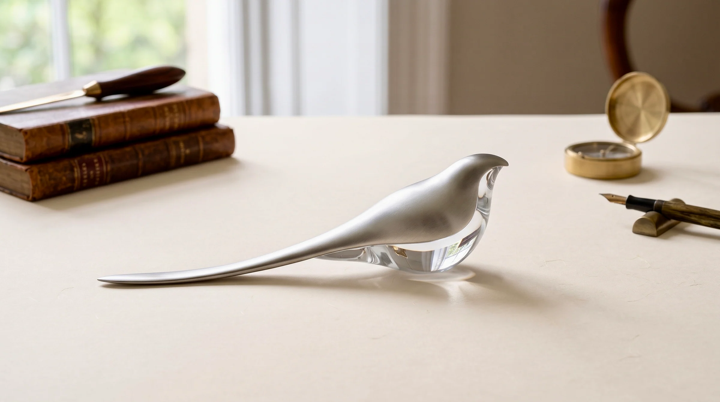 Stainless steel marlet letter opener