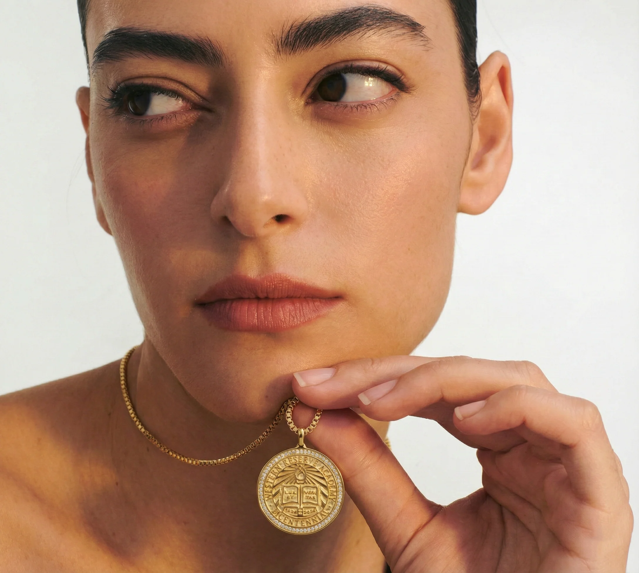Seal medallion necklace