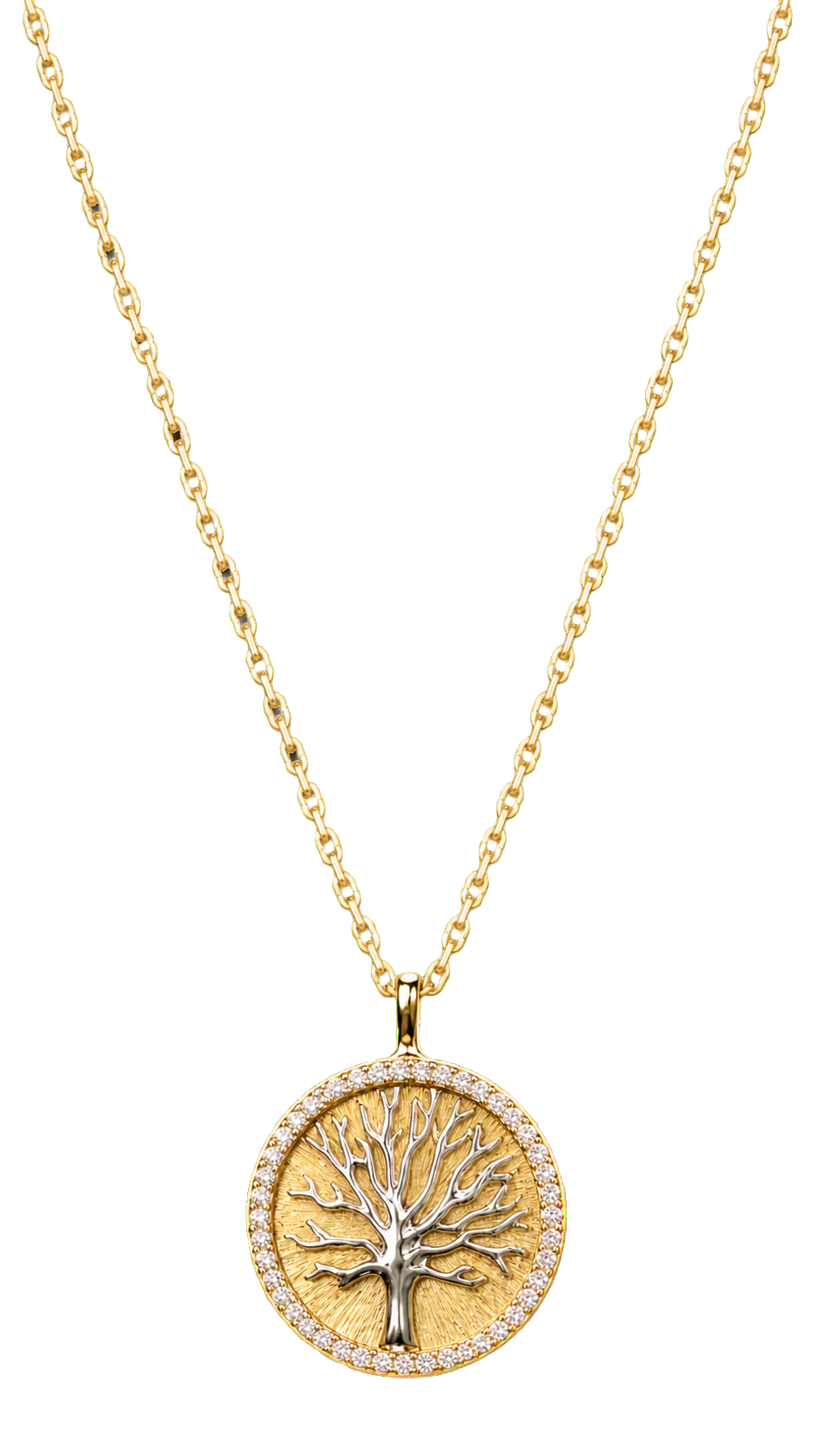 WRA tree medallion necklace